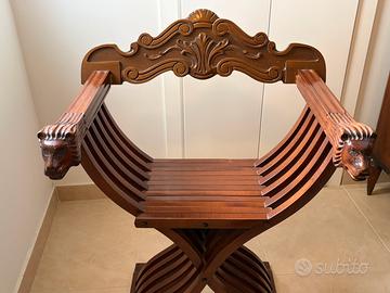 Sedia vintage savonarola