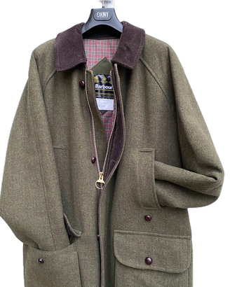 Barbour derby tweed jacket raro