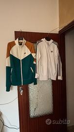 Felpa con cerniera Nike e Adidas