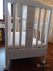 Lettino Italbaby in legno Massello di Faggio