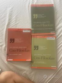 libri scolastici  di filosofia Con- filosofare