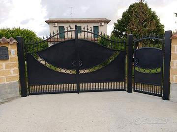 Cancello in ferro zincato