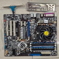Scheda madre Asus A8N-SLI 939 con CPU e RAM
