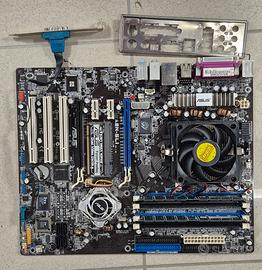 Scheda madre Asus A8N-SLI 939 con CPU e RAM