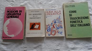 LIBRI LINGUISTICA E FONETICA anni '70