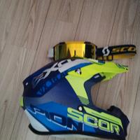casco+fodera+maschera+corazza moto