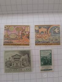 francobolli poste vaticane nuovi anni 70