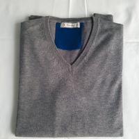 Maglione uomo Hermitage grigio scollo a V