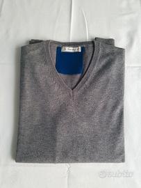 Maglione uomo Hermitage grigio scollo a V
