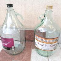 Boccioni in vetro puliti da 5 L