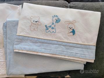 Lenzuolini culla/carrozzina e traversina