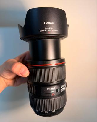 Obiettivo Canon ef 24-105 mm Usm Original paraluce