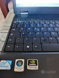 notebook acer extensa 5635zg - funzionante - difet