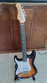 Chitarra mancina tipo Fender Statocaster