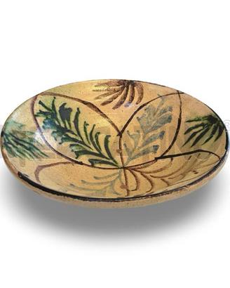 INSALATIERA CALTAGIRONE FINE 800 TERRACOTTA FOGLIE