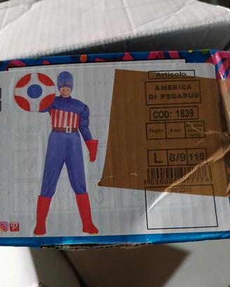 vestito di carnevale capitano america  