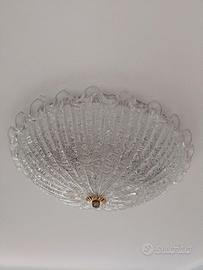 Plafoniera vetro murano artigianale