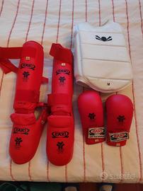 set protezioni karate kumite ITAKI (bimbi/ragazzi)