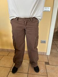 Pantaloni Marroni "S.C.O.U.T" con tasconi,Donna