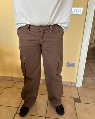 Pantaloni Marroni "S.C.O.U.T" con tasconi,Donna