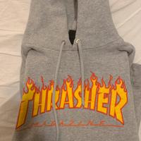 felpa trasher grigia