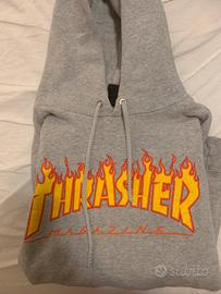 felpa trasher grigia
