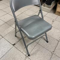 Sedie pieghevoli in metallo