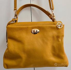 Borsa di Vera pelle Senape, da donna, Melluso.