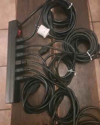 presa multipla per computer piu cavi