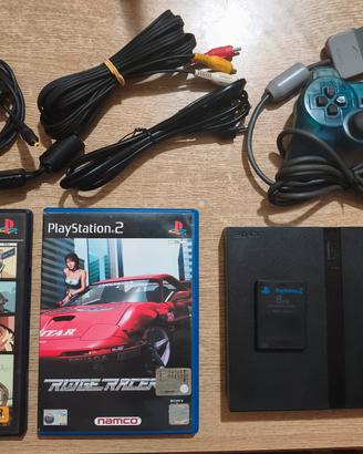 Sony PlayStation 2 Slim + 2 giochi + Memory 8mb
