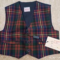 Gilet bimbo scozzese - Nuovo. 