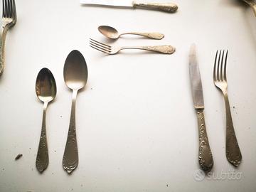 servizio posate in alpacca da 6