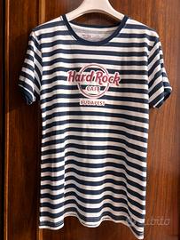 Maglietta Hard Rock Cafe Budapest, XL, blu e bianc