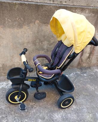 Triciclo per Bambini 5in1 Cappottina, Pedali