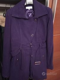 cappotto donna Piazza Italia viola. Tg L