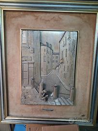 Quadro antico argento 925