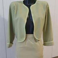Tailleur Ungaro Parallele giacca e gonna verde