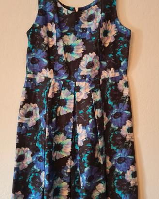 2 abiti donna turchese e fantasia TG.44