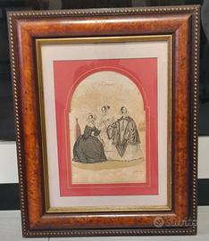 Quadro stampa antica moda