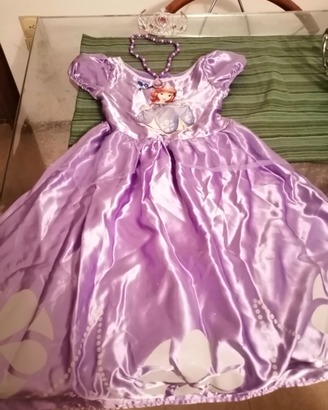 Costume Sofia Disney 5-6anni