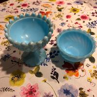 N. 2 Caspeau vetro linea Fenton anni ‘60 turchese