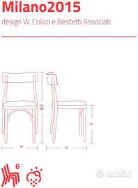 Sedia Colico Milano 2015 Giallo Sole