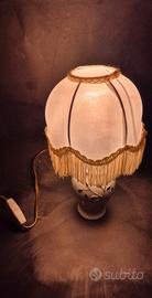 Lampada abat-jour "Capodimonte"  Vintage con frang