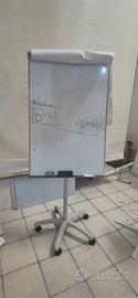 Lavagna a fogli mobili con ruote+fogli di ricambio
