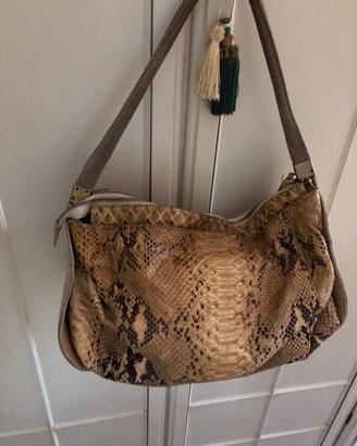 Borsa vera pelle ( pitone) usato Made in Italy