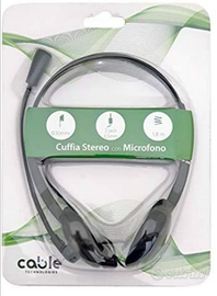 Cuffia stereo con microfono cable technologies