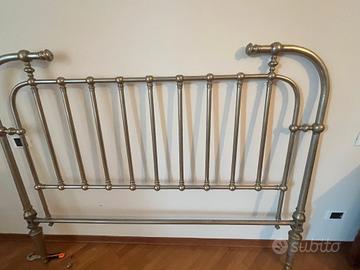 testiera del letto placcata argento 