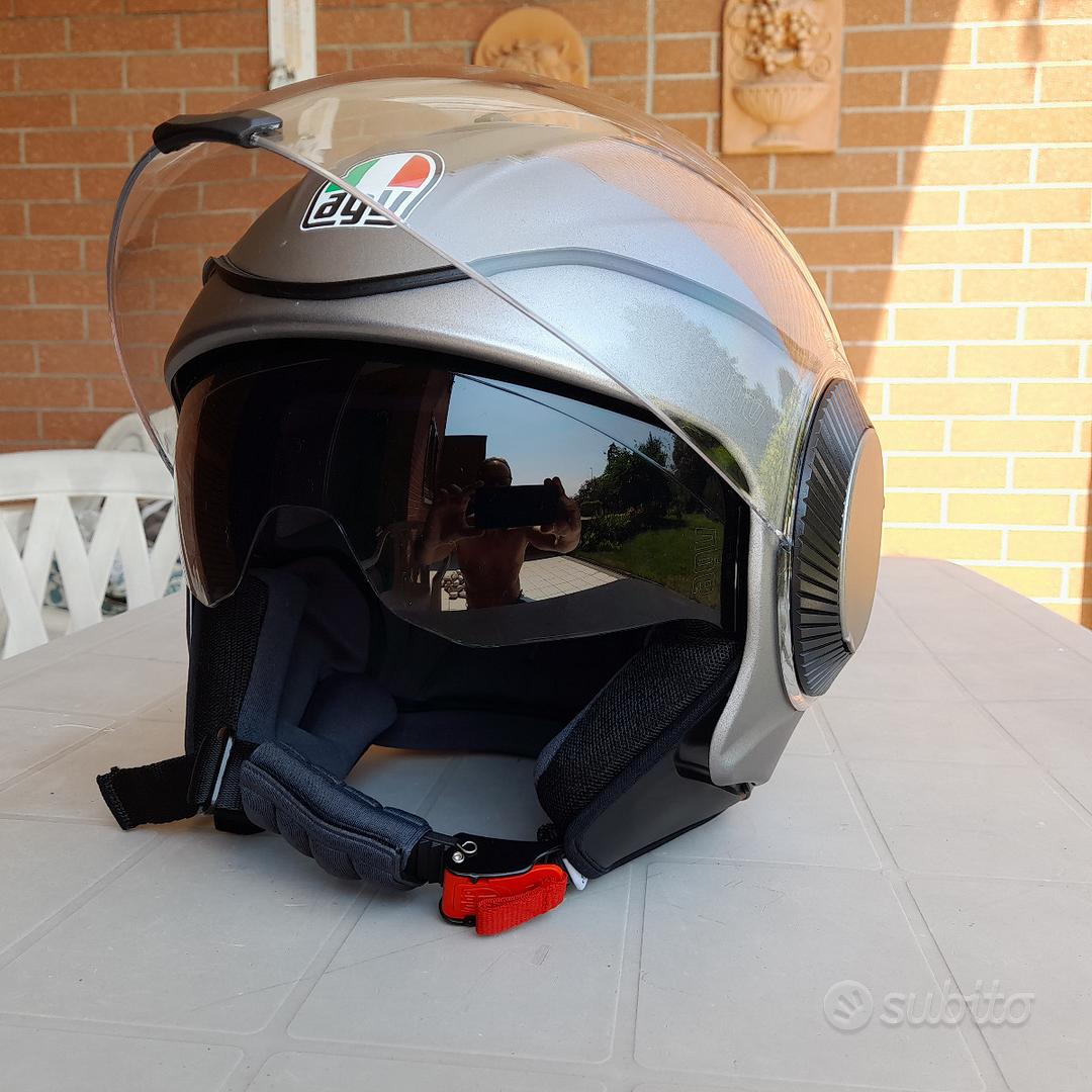 Casco jet AGV Orbyt Solid Nero Opaco