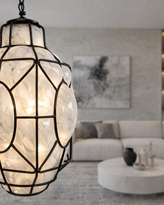 Lampadario Murano vetro soffiato