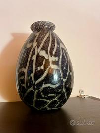 Grande vaso in vetro artistico di Murano
